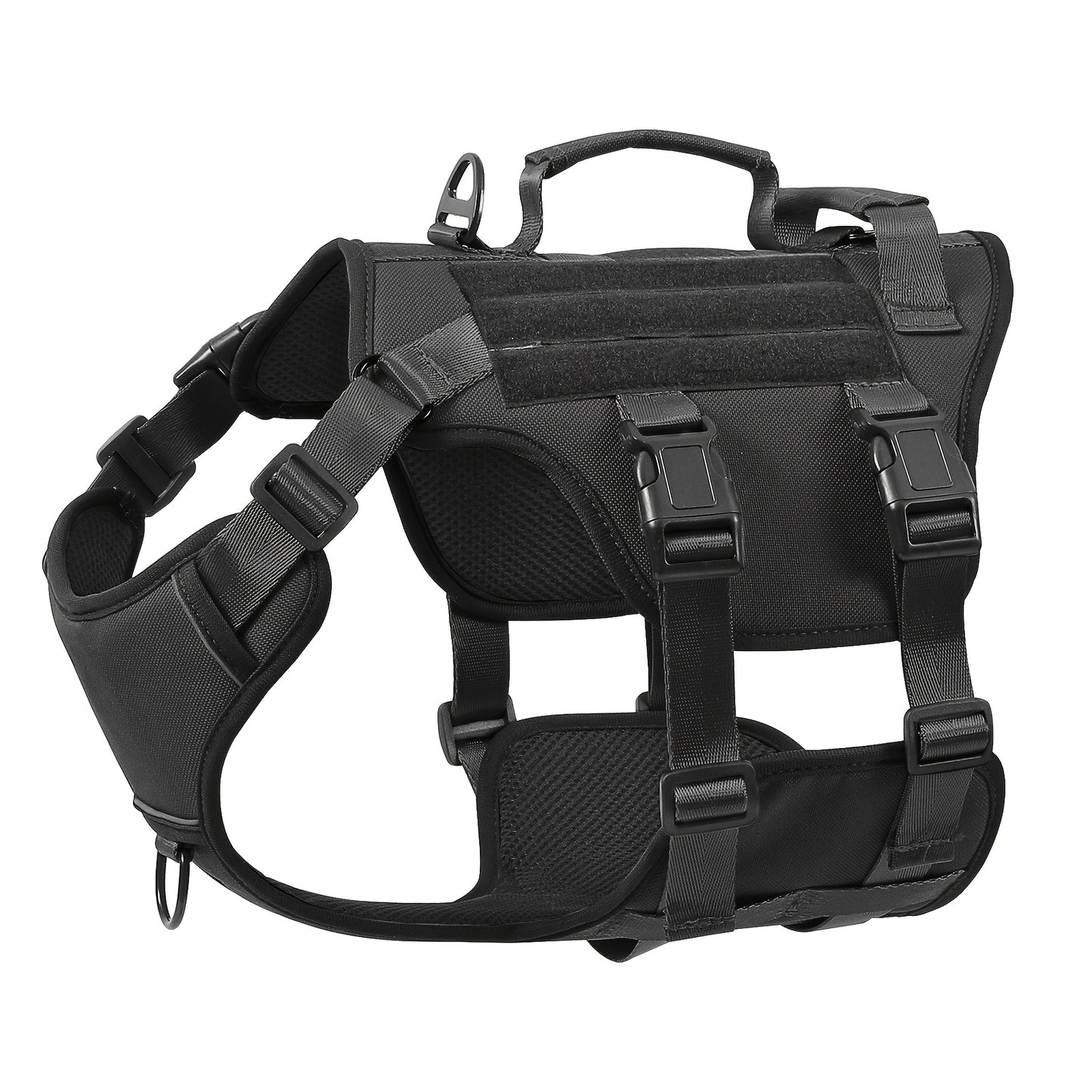 Escape-Proof Dog Harness - Reflective, No-Pull, Soft Padded, Adjustable & Dual Handles - Large