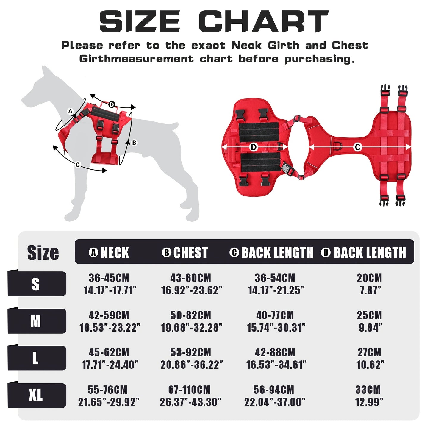Escape-Proof Dog Harness - Reflective, No-Pull, Soft Padded, Adjustable & Dual Handles - Large
