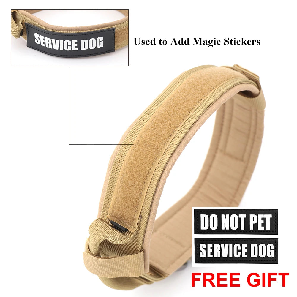 Adjustable Dog Collar or Tactical Training Collar And Leash/Handle Set
