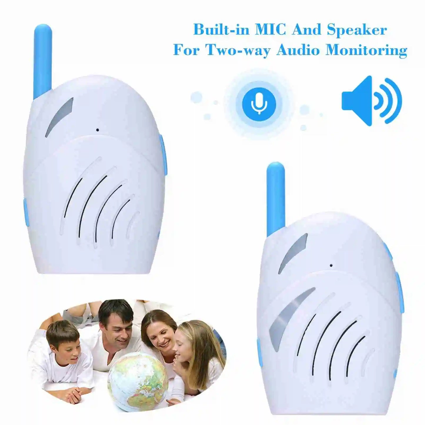 Baby Monitor 2.4GHz Wireless 2 Way for Home Security Camera Wireless Monitor