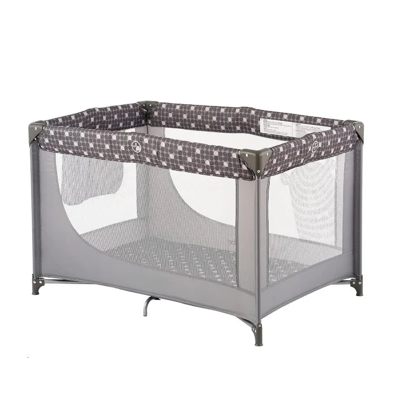 Portable Crib / Playpen with Mattress and Carry Bag