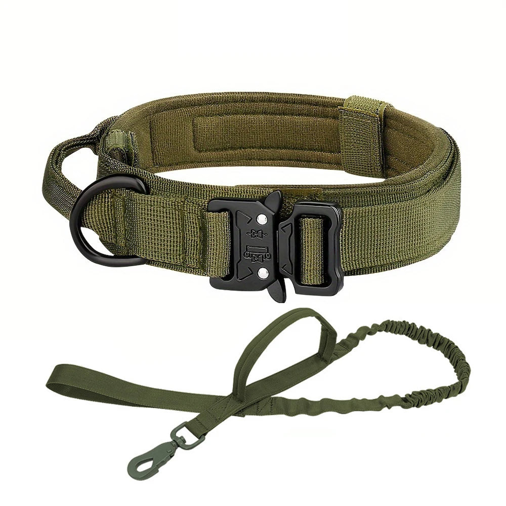 Adjustable Dog Collar or Tactical Training Collar And Leash/Handle Set