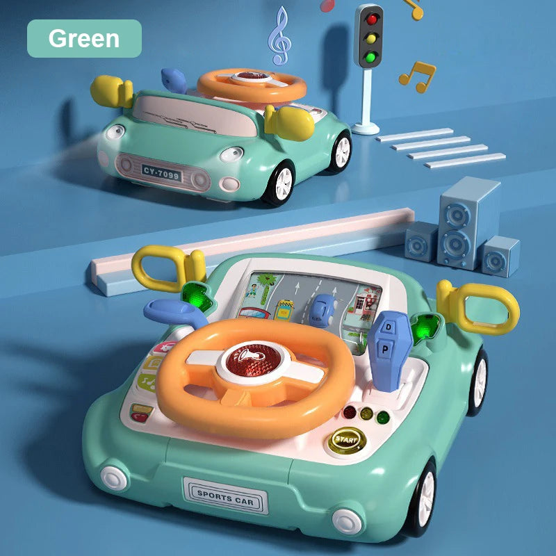Baby Car Toy includes Interactive Light, Music, ,Simulation Driving