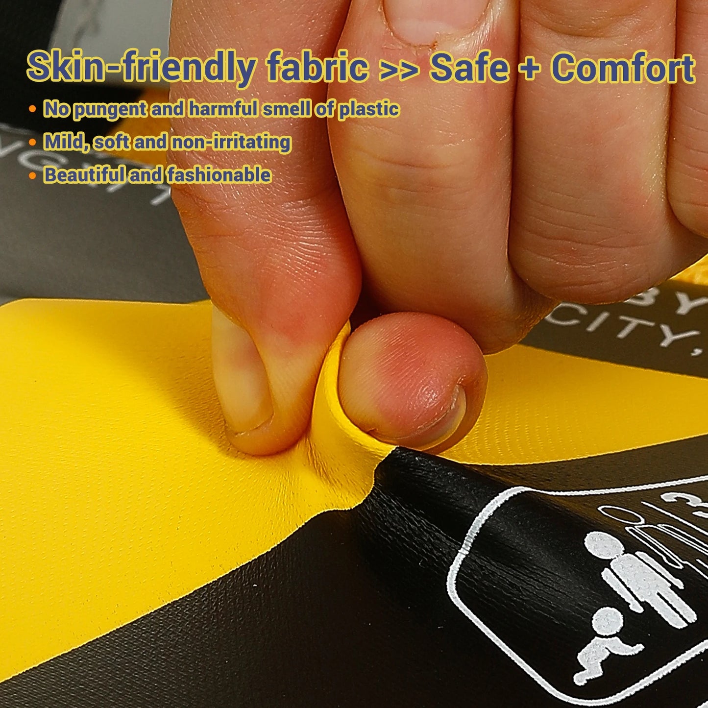 Baby Float With Crotch Strap & Inflation-free Solid Core Child Swimming Ring