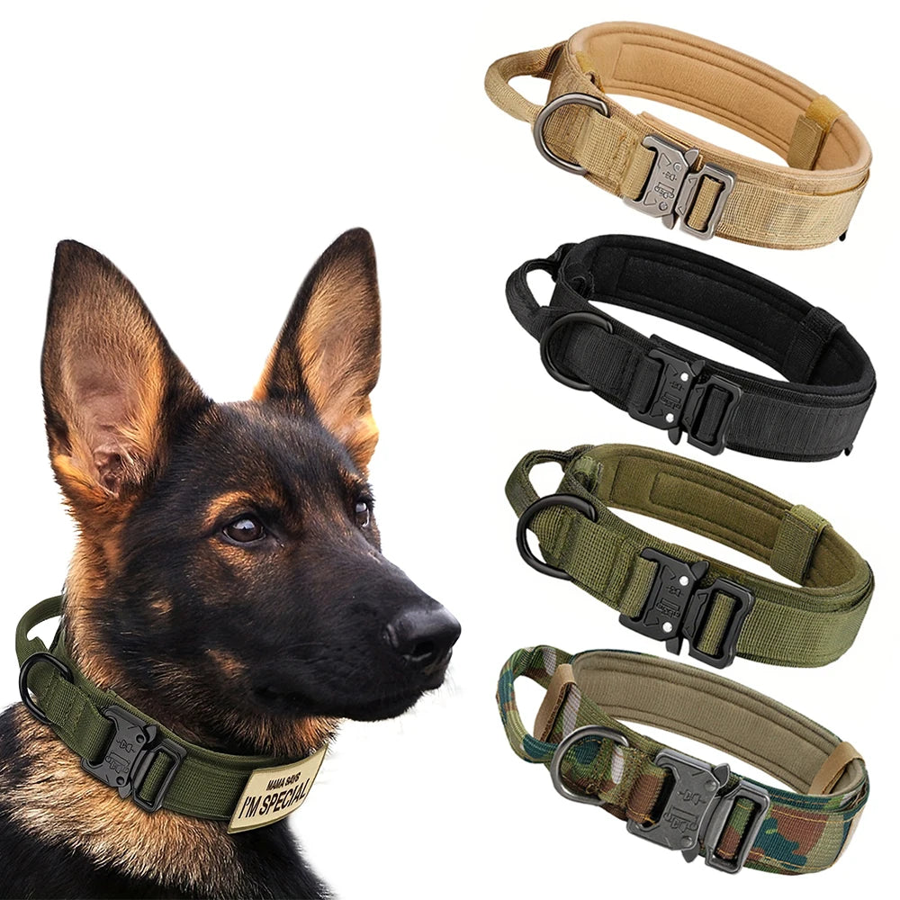 Adjustable Dog Collar or Tactical Training Collar And Leash/Handle Set