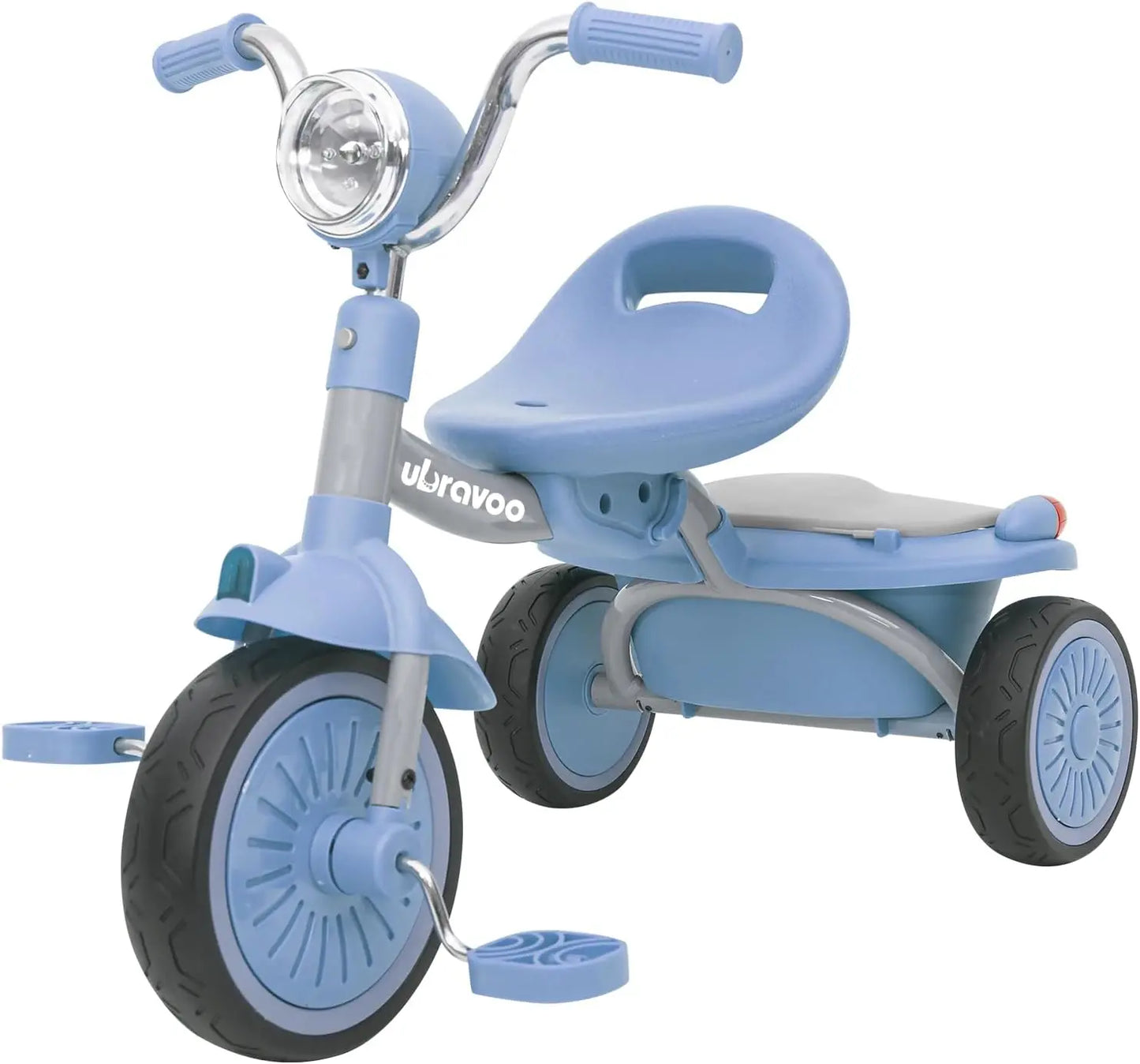 Foldable Tricycle Pedals, Shock-absorbing PU Wheels , Light, 1-5 Years