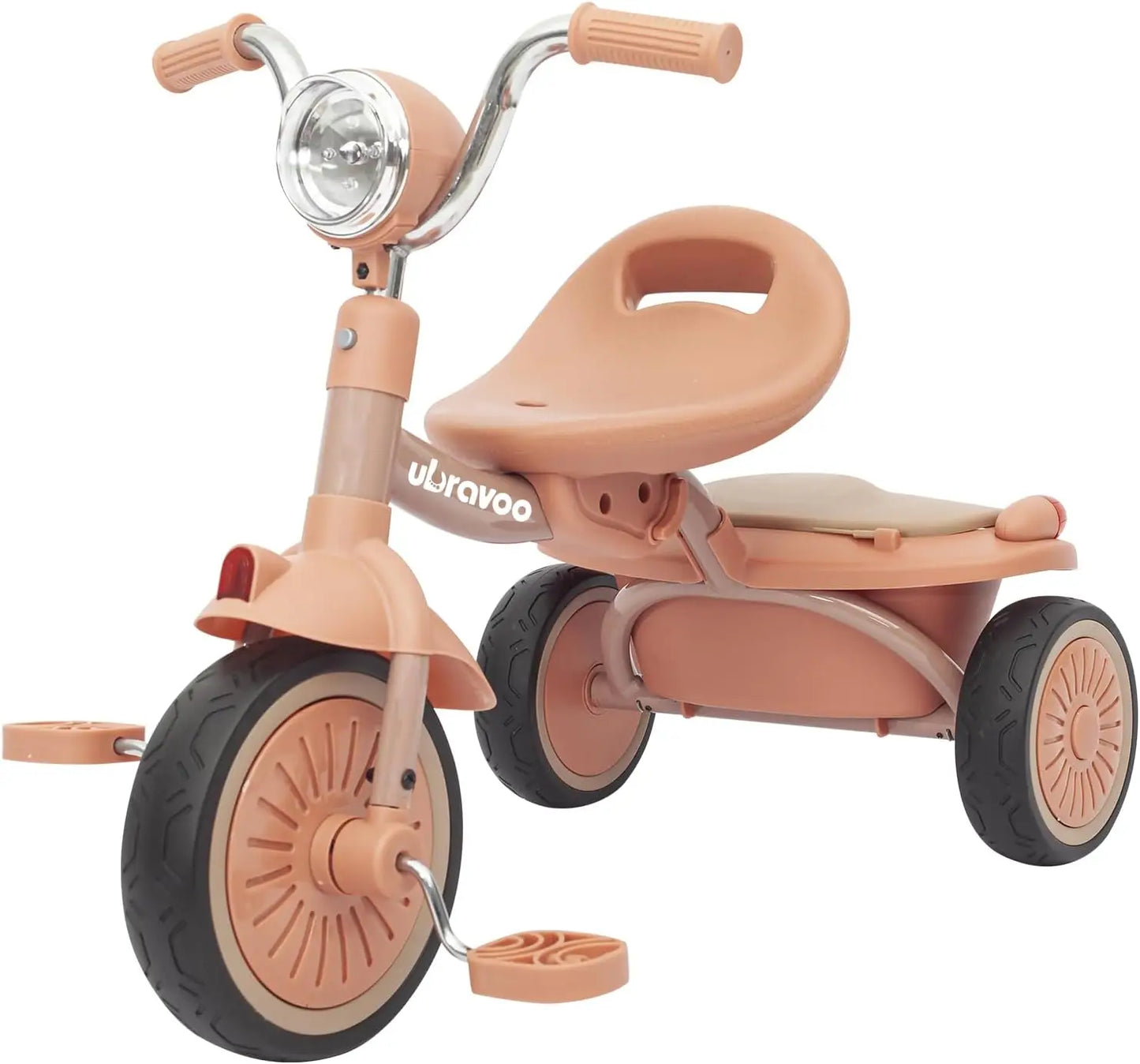 Foldable Tricycle Pedals, Shock-absorbing PU Wheels , Light, 1-5 Years