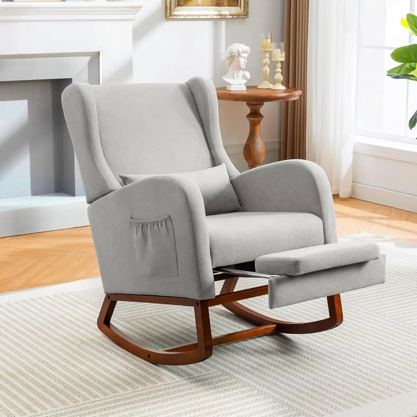 Nursery Rocking Chair Nursery with Foot Rest