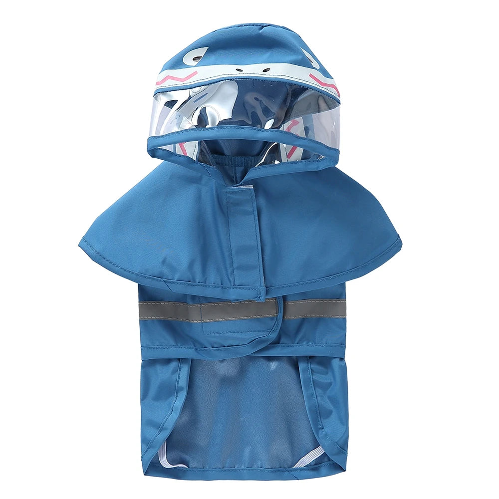 Reflective Dog Raincoat Hooded Waterproof