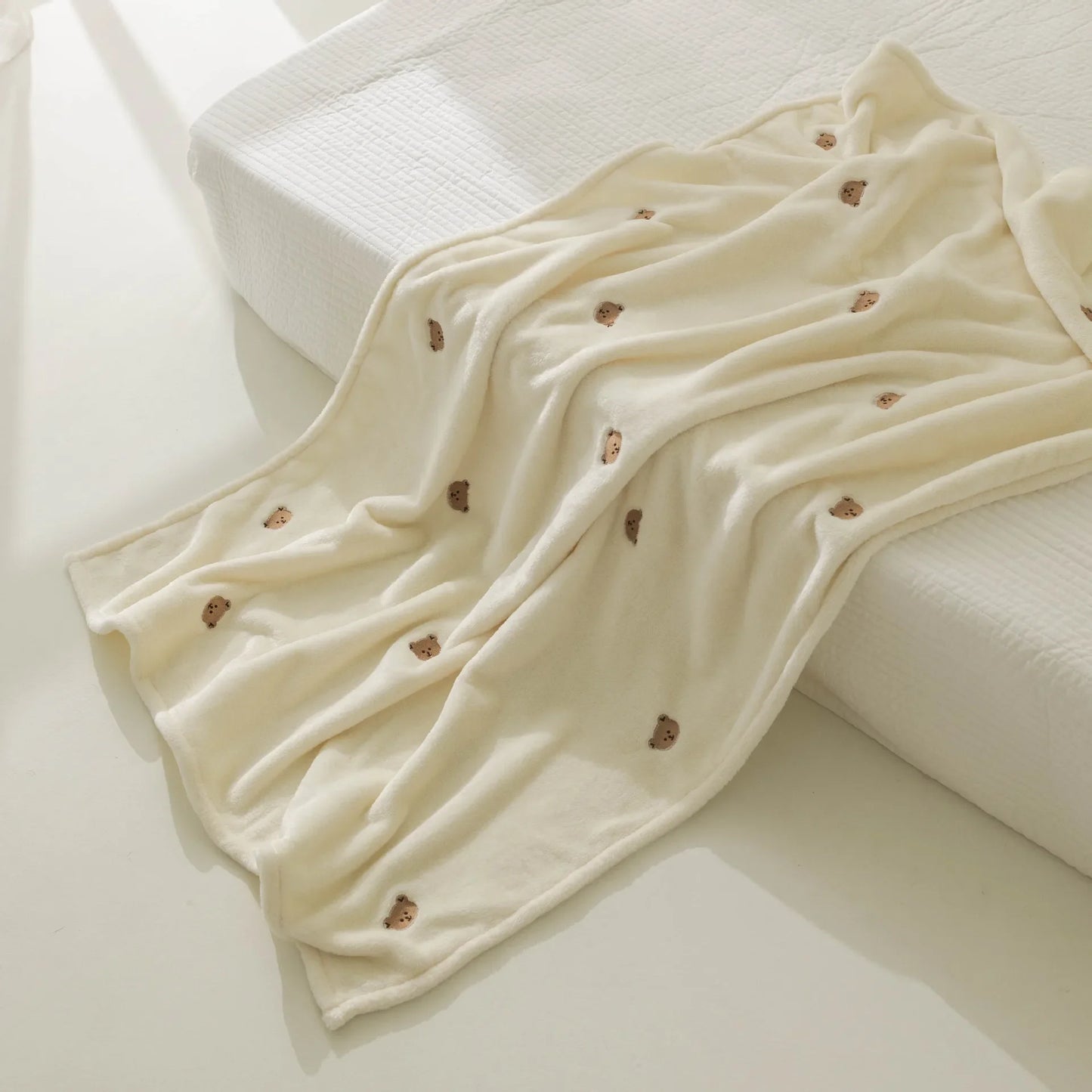 Fleece Baby Swaddling Blanket, Bedding, Stroller Cover