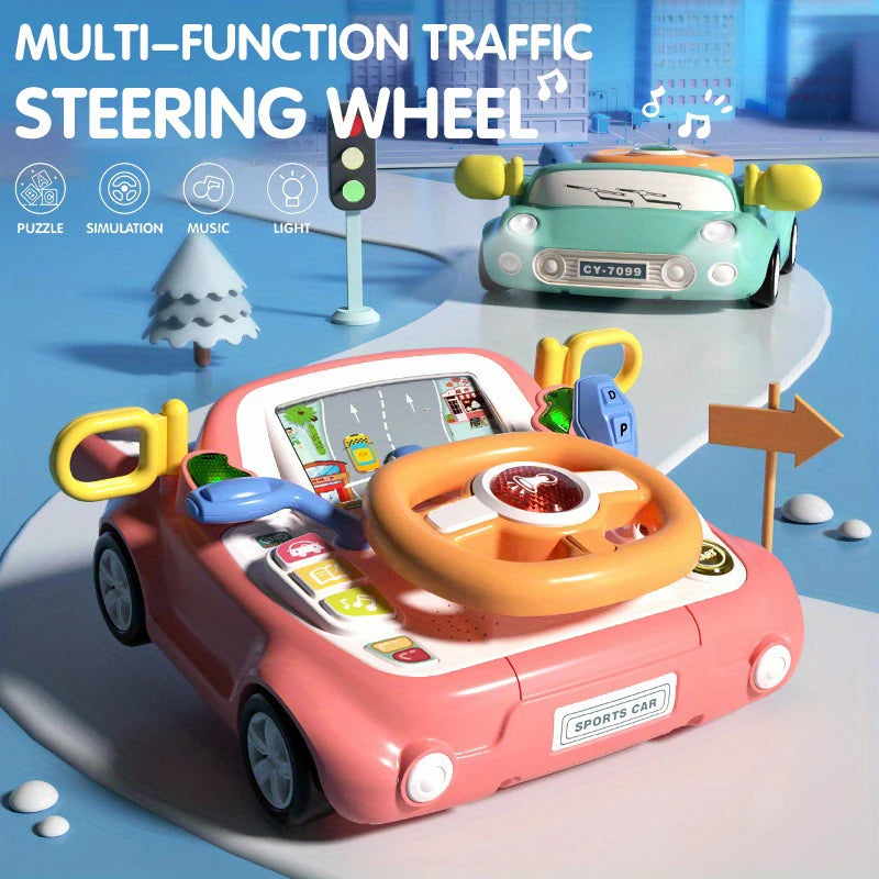 Baby Car Toy includes Interactive Light, Music, ,Simulation Driving