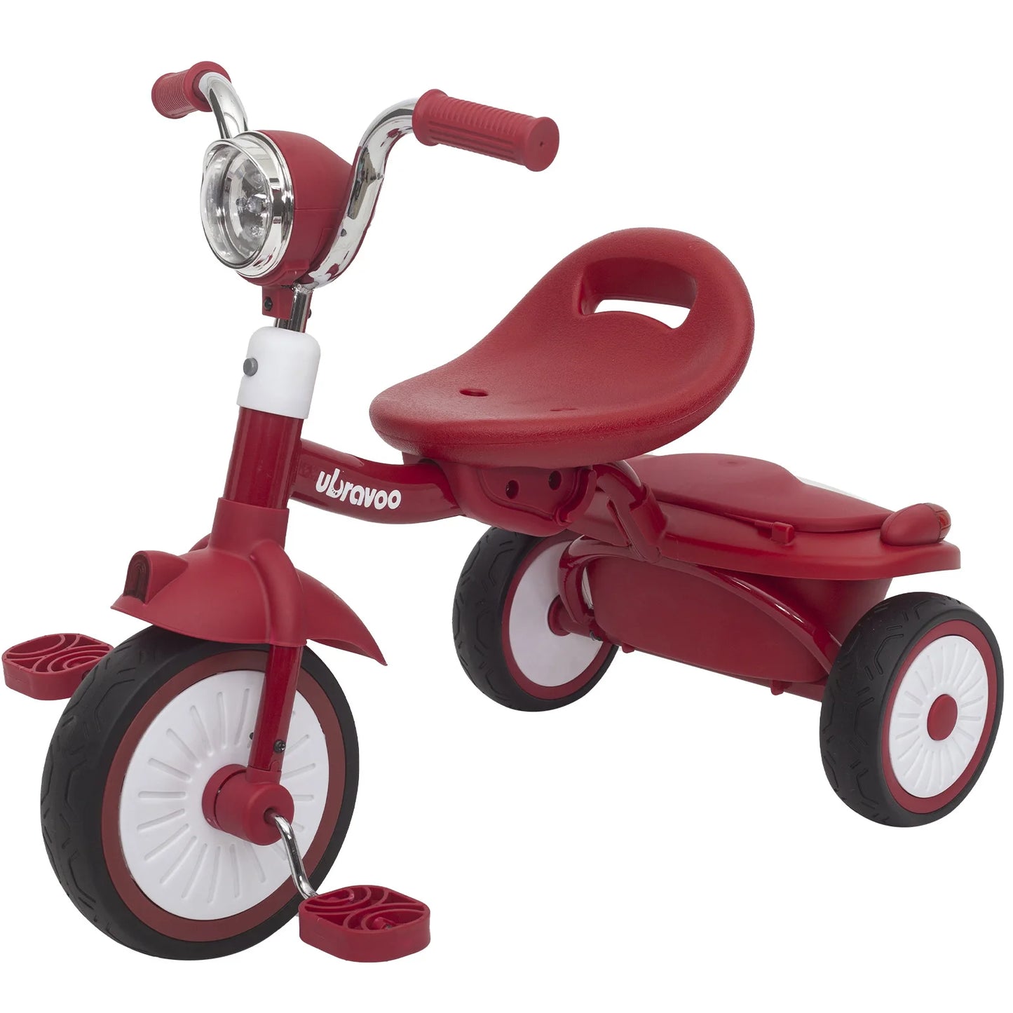 Foldable Tricycle Pedals, Shock-absorbing PU Wheels , Light, 1-5 Years