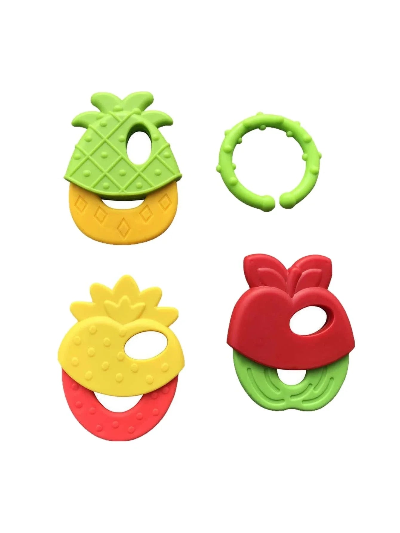 Colored Fruit Shaped Baby Teether, Rattle,