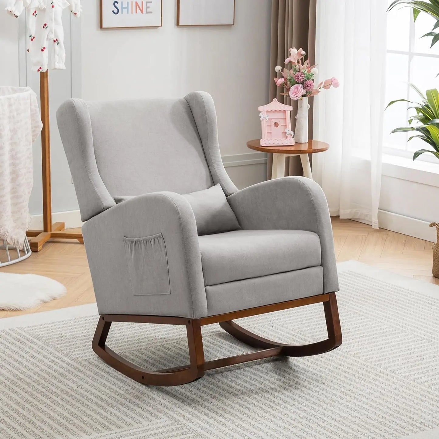 Nursery Rocking Chair Nursery with Foot Rest