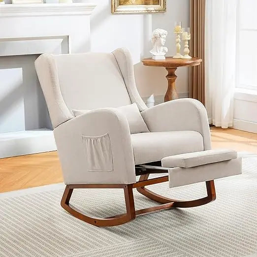 Nursery Rocking Chair Nursery with Foot Rest
