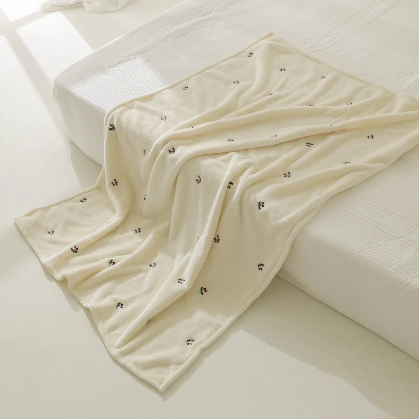 Fleece Baby Swaddling Blanket, Bedding, Stroller Cover