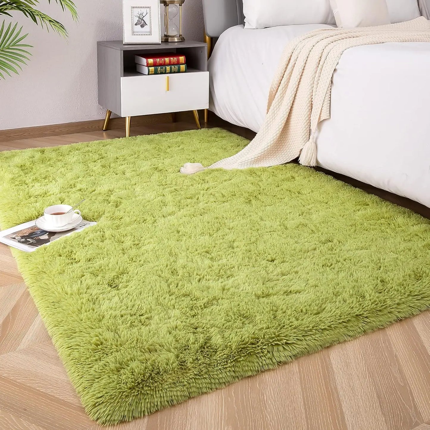 Plush Fluffy Ultra Soft Indoor Area Rug  For Children/ Nursery Rug