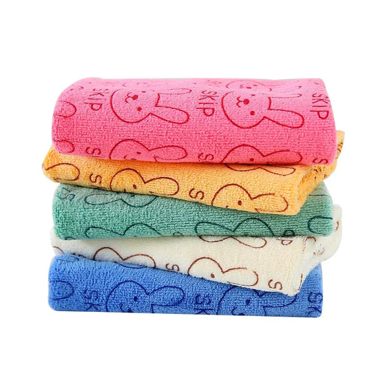 1Pcs Bunny 30*30cm Baby Square Towel Thicken