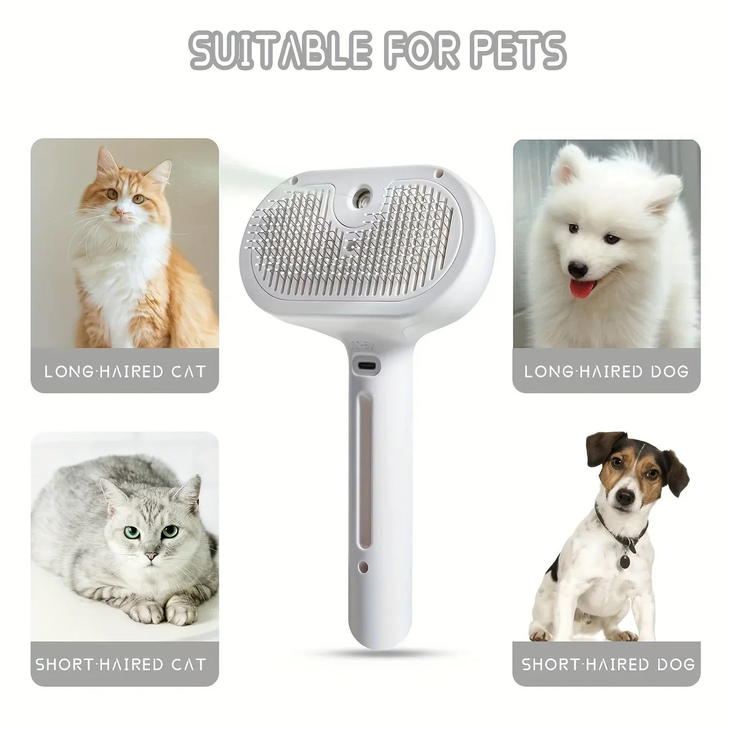Pet Spray Hair Comb Hair Remover Cleaning Brush