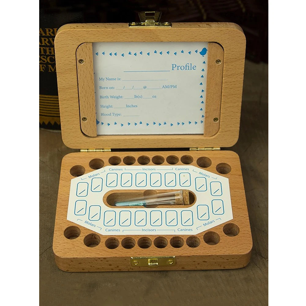 Baby Teeth/Hair Memento Storage Box- Photo Frame