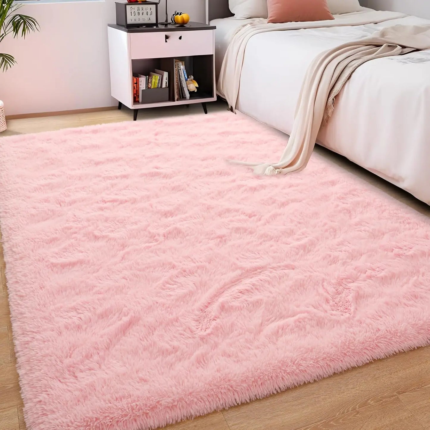 Plush Fluffy Ultra Soft Indoor Area Rug  For Children/ Nursery Rug