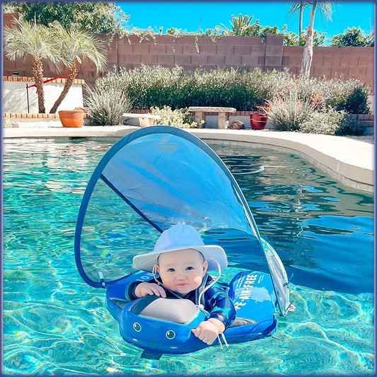Baby Float with Sunshade Canopy and Crotch Strap  4 colors available