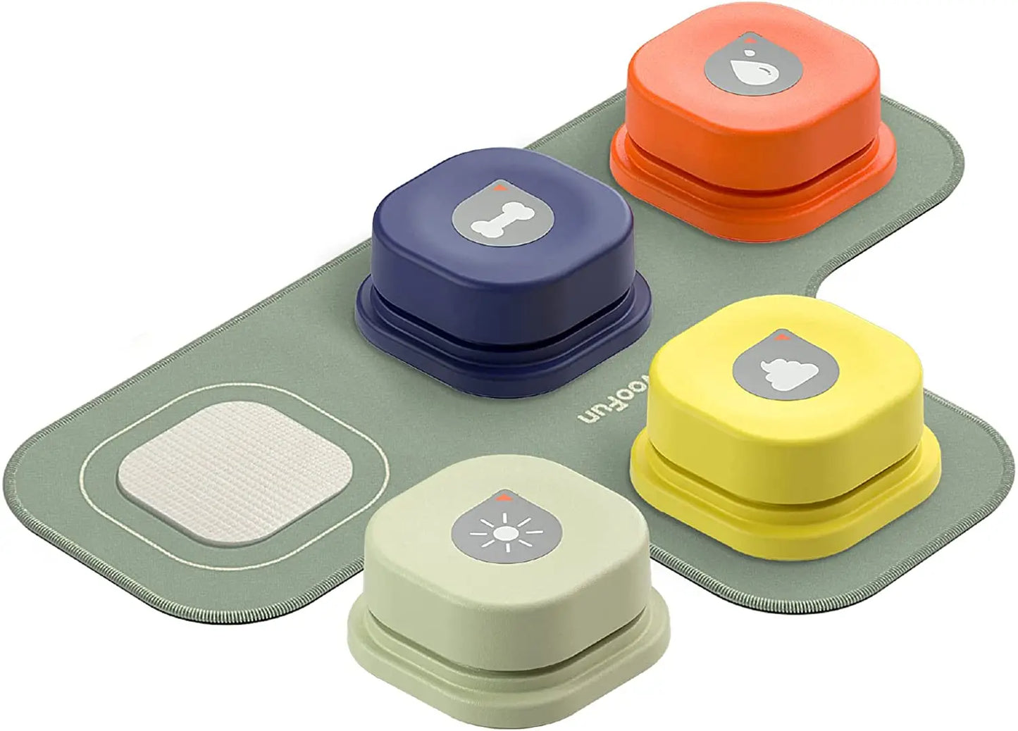 Dog Button Talking Pet Communication Vocal Training Toy Bell With Pad and Sticker