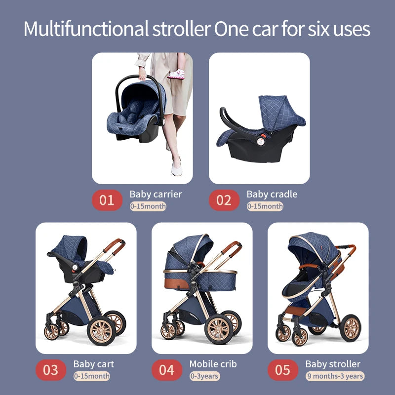 Stroller 3 in 1 Baby Travel System  Free Shipping