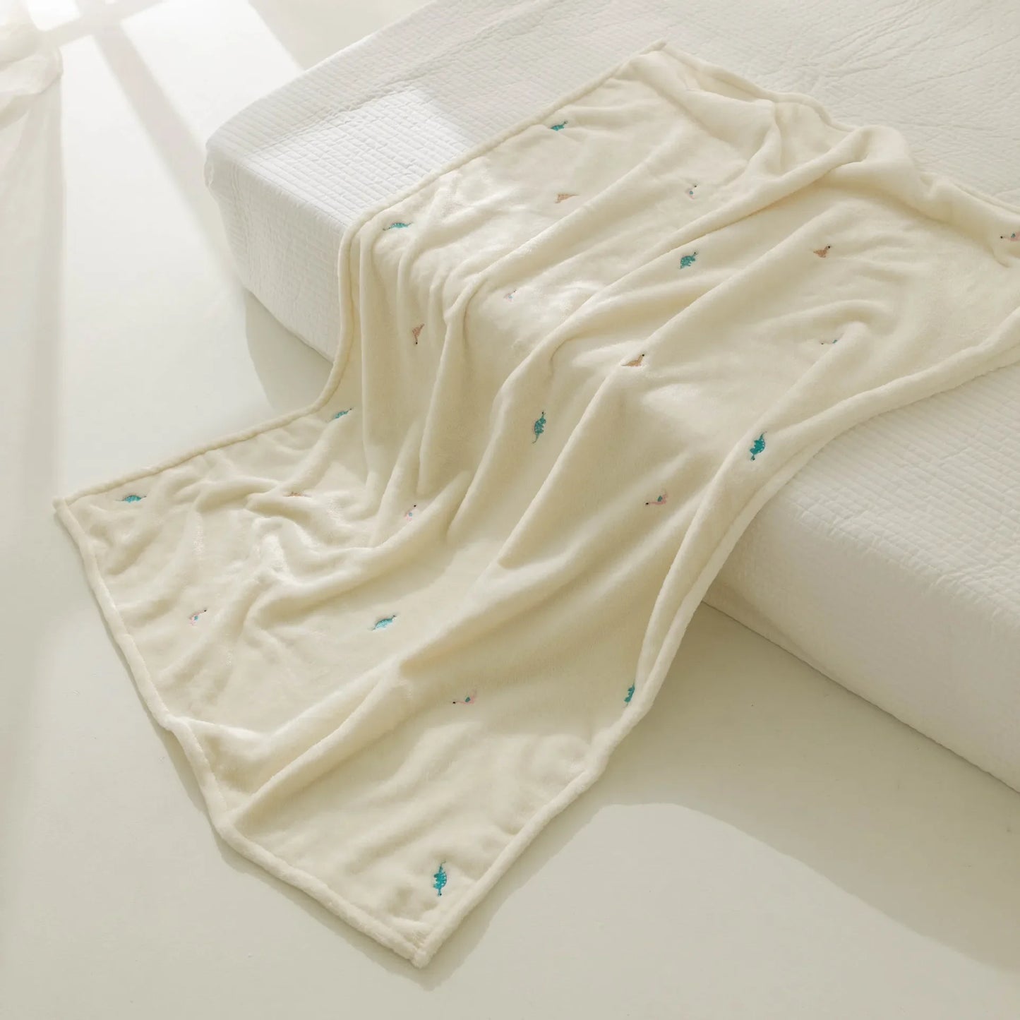 Fleece Baby Swaddling Blanket, Bedding, Stroller Cover