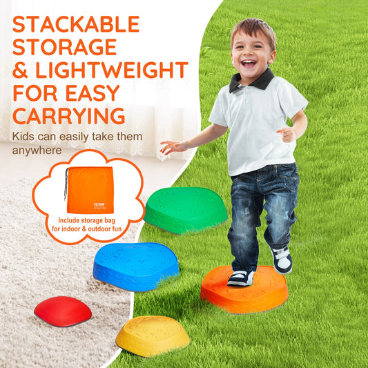 5PCS Balance Stepping Stones  Sensory Training Tactile
