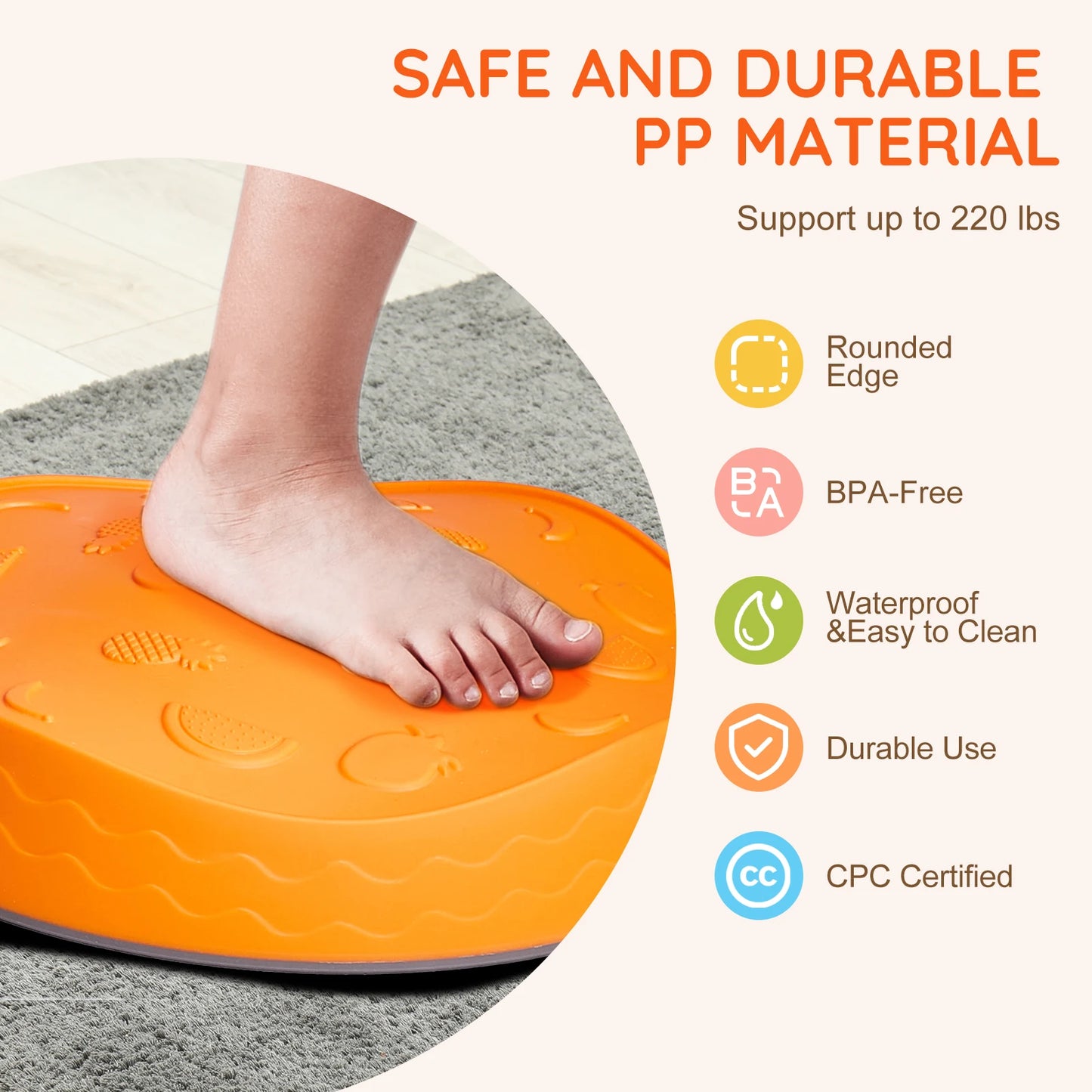 5PCS Balance Stepping Stones  Sensory Training Tactile