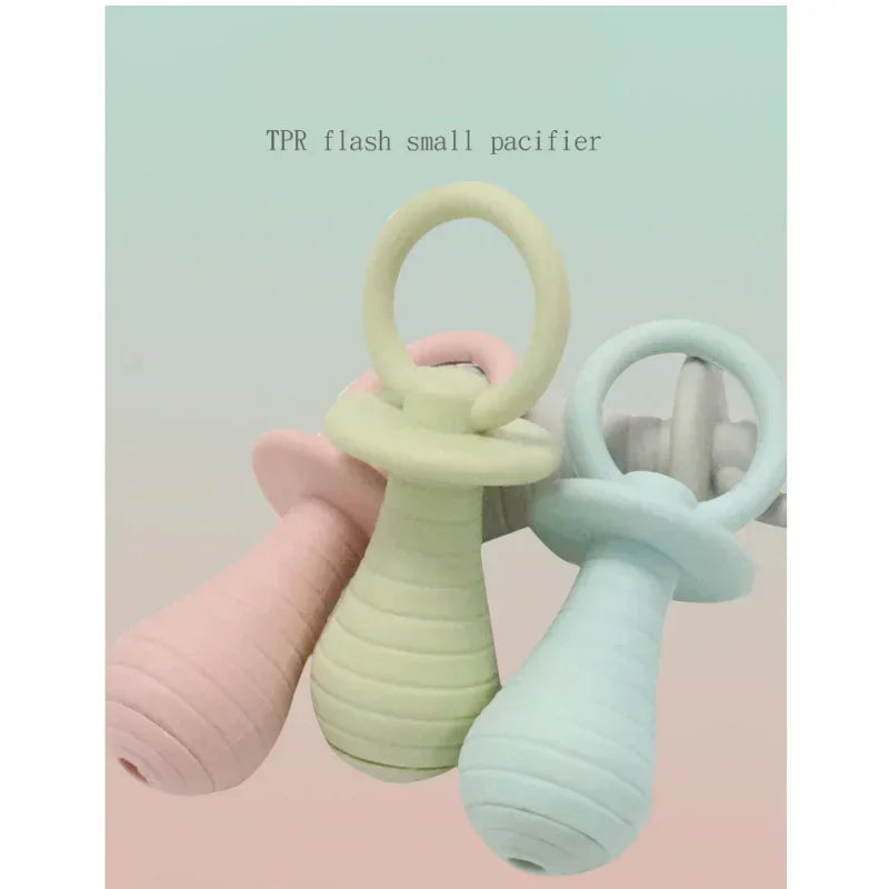 Pet Pacifier Rubber Chew Toys for Dogs Cats Sound Squeaker