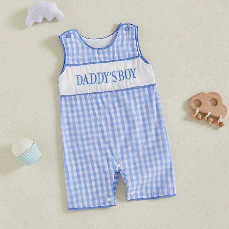 Baby Boy Dress Sleeveless Overall for 0-24 Months