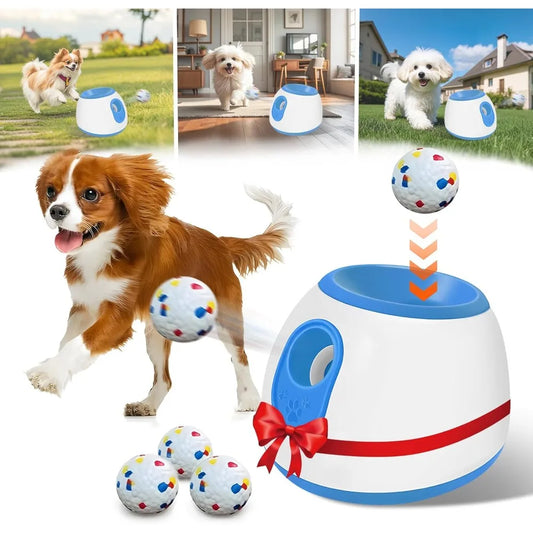 Automatic Ball Launcher for Dogs - Indoor & Outdoor Launch Distance 10-30ft,