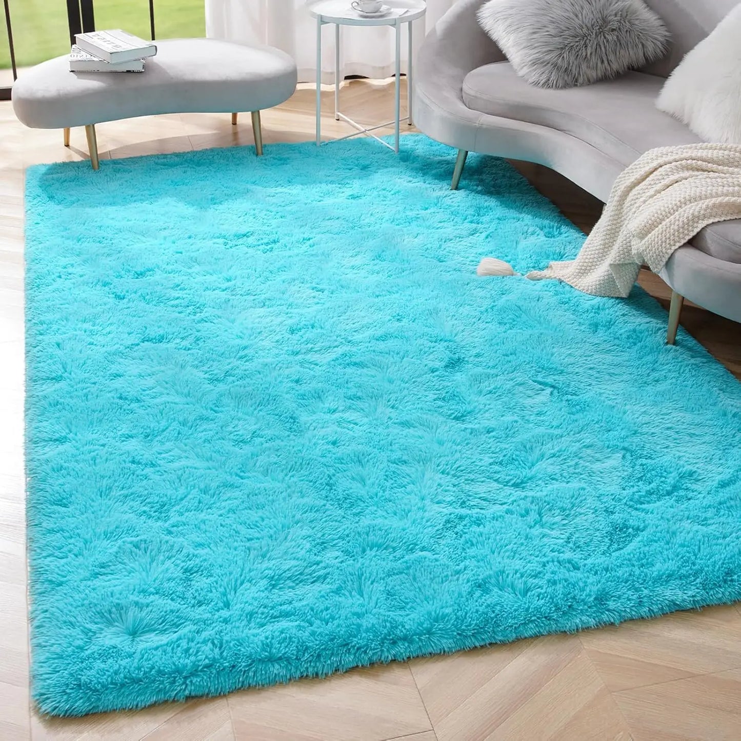 Plush Fluffy Ultra Soft Indoor Area Rug  For Children/ Nursery Rug