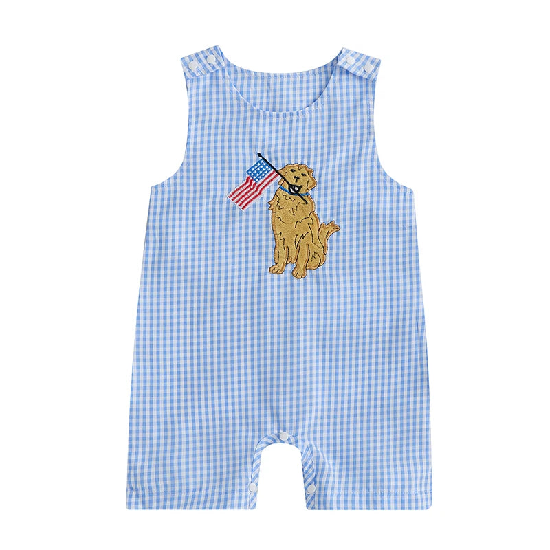 Boys 4th of July Sleeveless Outfit