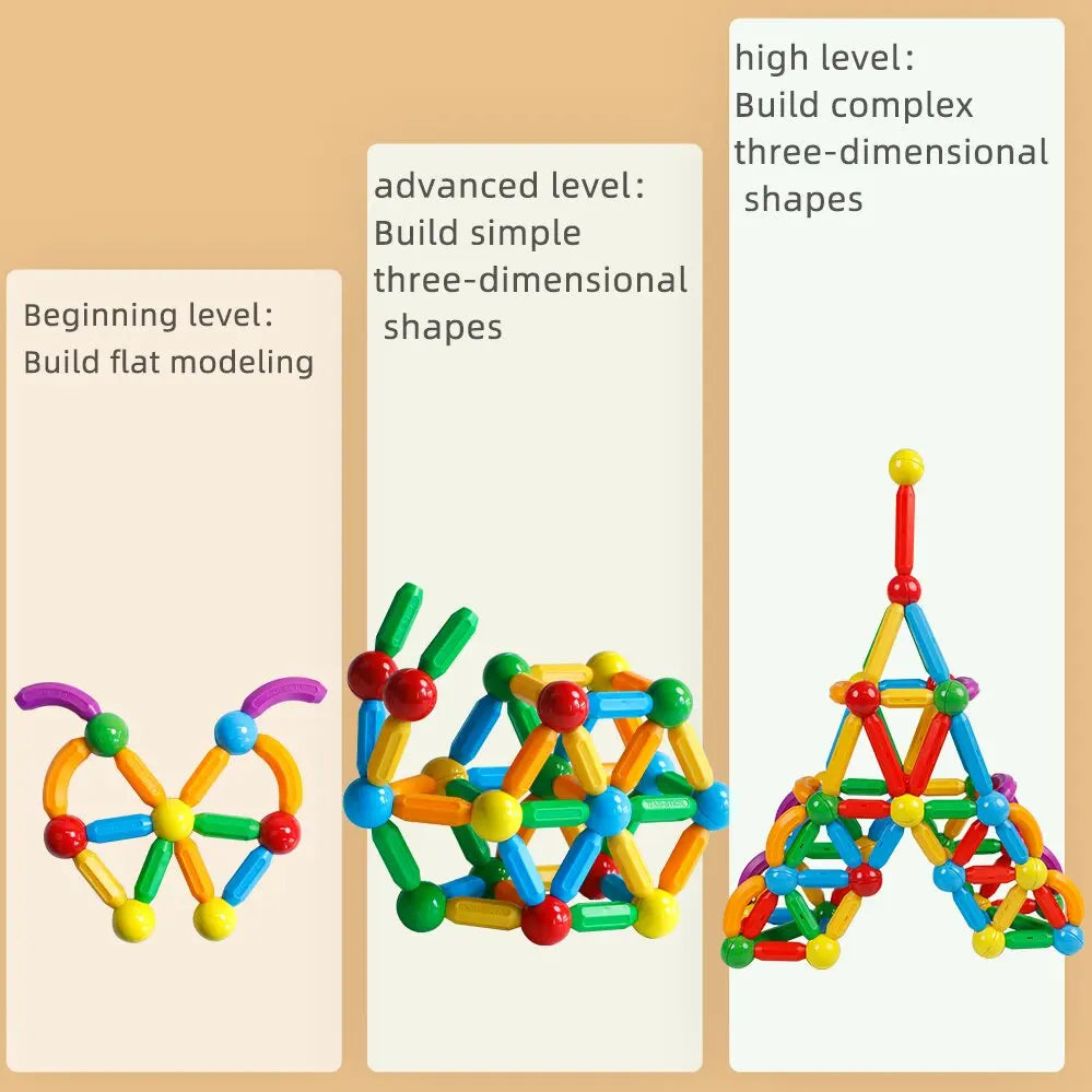 10/26/48/78/101/136pcs Magnetic Constructor Building Block Toys