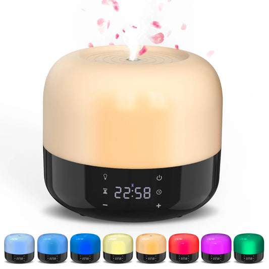 Cool Mist Humidifier  Top Fill, Aroma Diffuser, 1-8 Hour Timer, 7 Atmosphere Lights