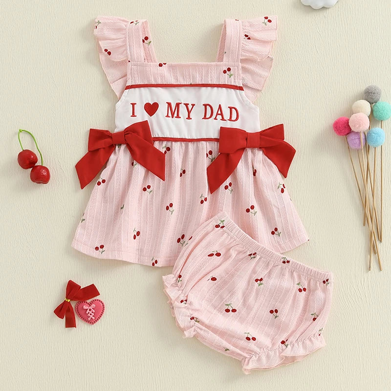 Toddler Girls Floral Ruffle Sleeve Top and Shorts Set