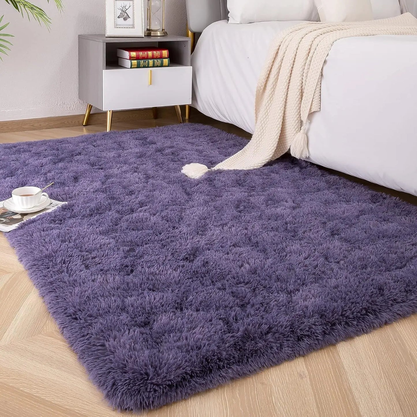 Plush Fluffy Ultra Soft Indoor Area Rug  For Children/ Nursery Rug