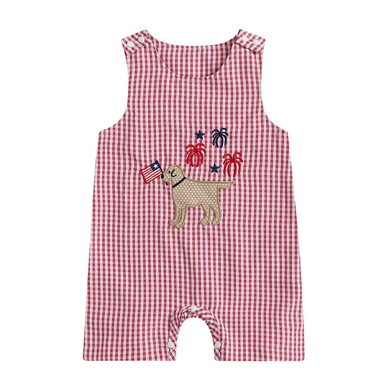Boys 4th of July Sleeveless Outfit
