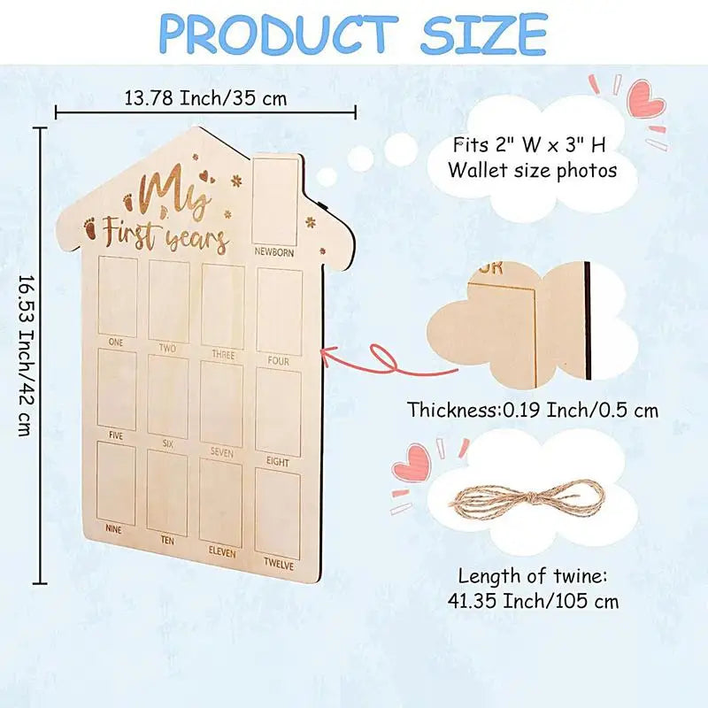Newborn to 12 Months Picture Frame
