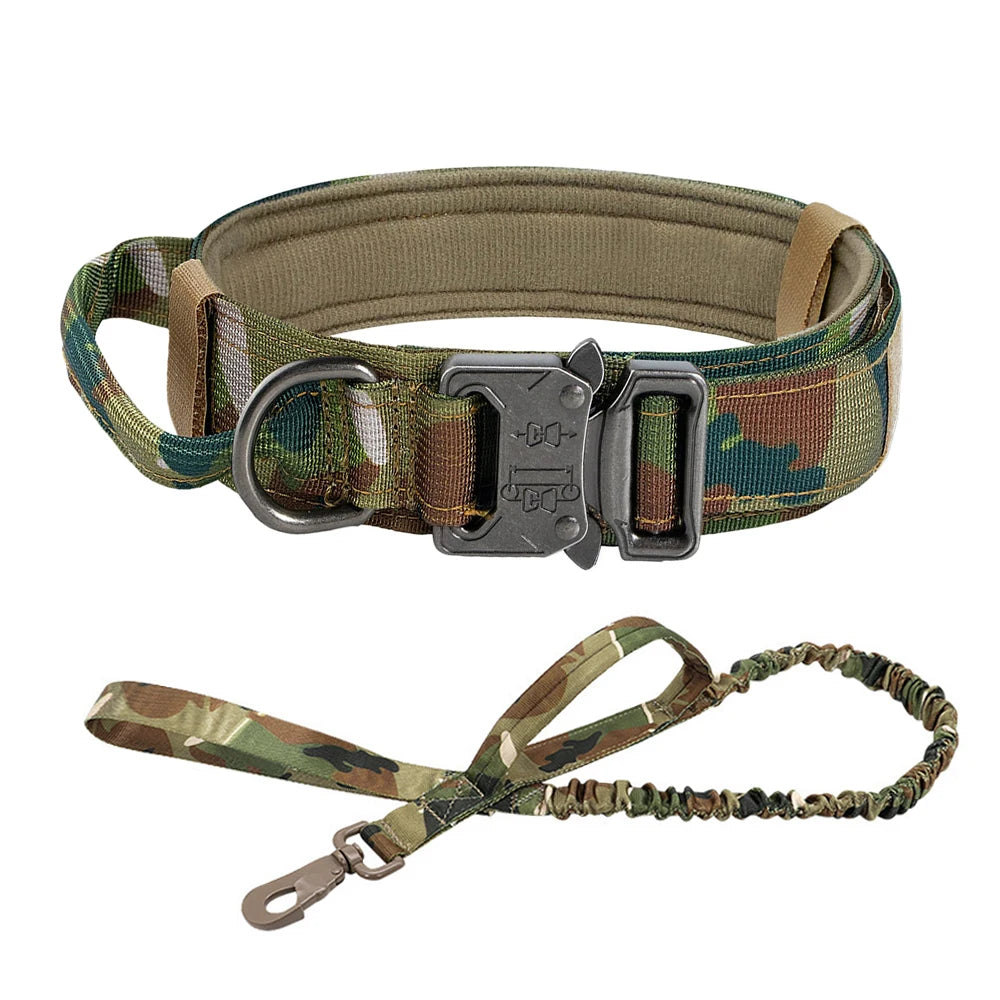 Adjustable Dog Collar or Tactical Training Collar And Leash/Handle Set