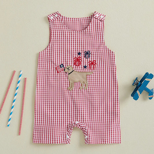 Boys 4th of July Sleeveless Outfit