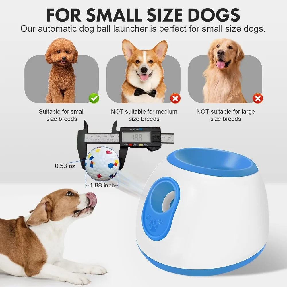 Automatic Ball Launcher for Dogs - Indoor & Outdoor Launch Distance 10-30ft,