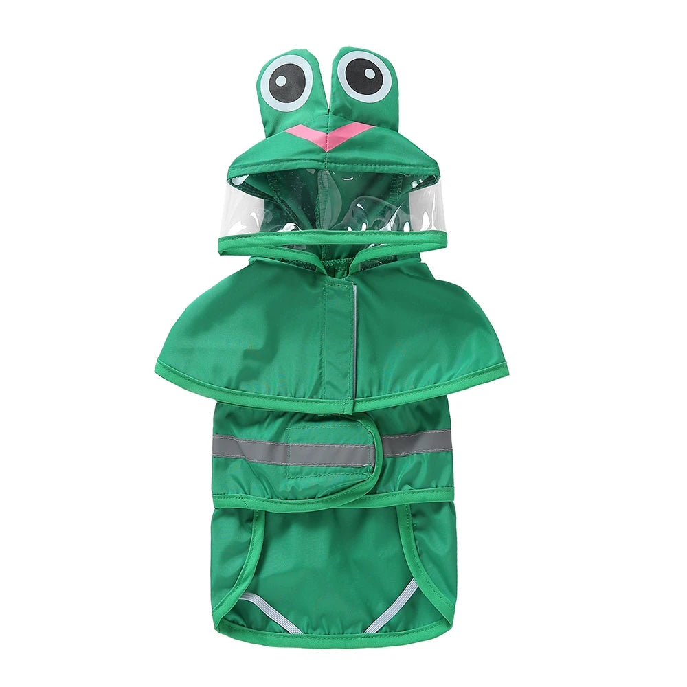 Reflective Dog Raincoat Hooded Waterproof