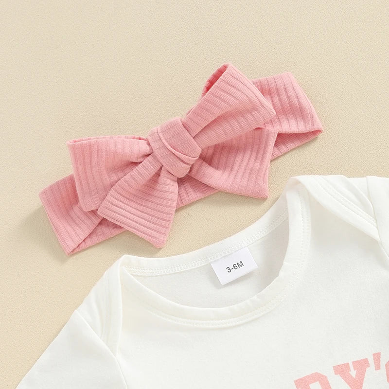 Toddler Girls 2-Piece "Daddy's Girl" Outfit with Headband
