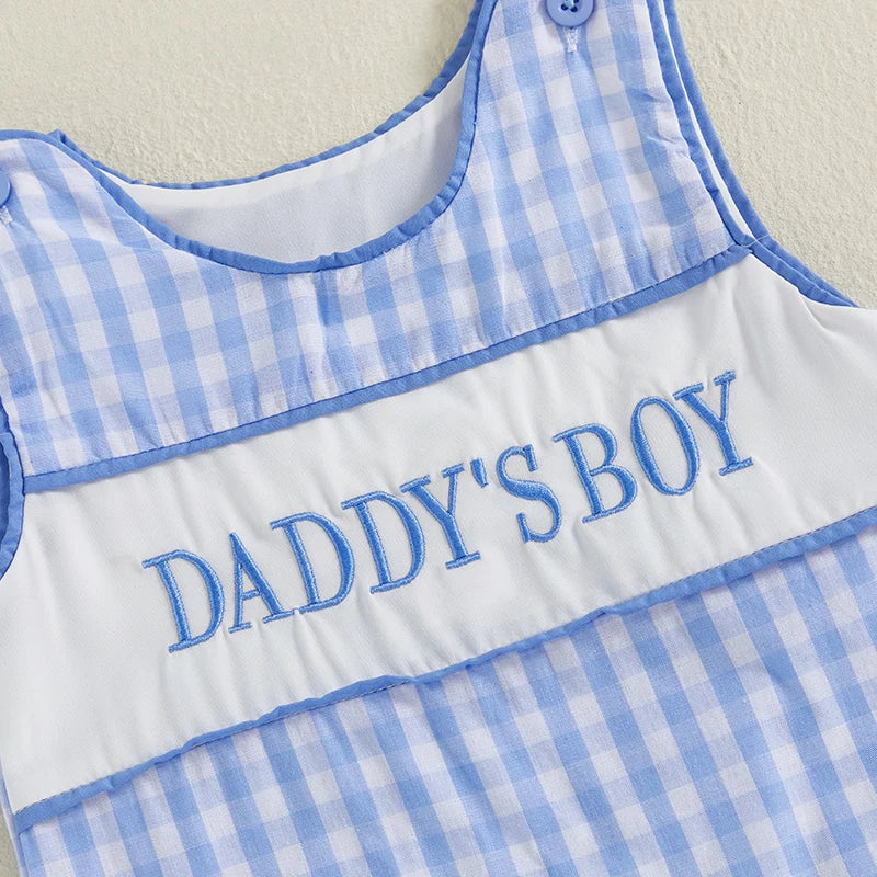 Baby Boy Dress Sleeveless Overall for 0-24 Months