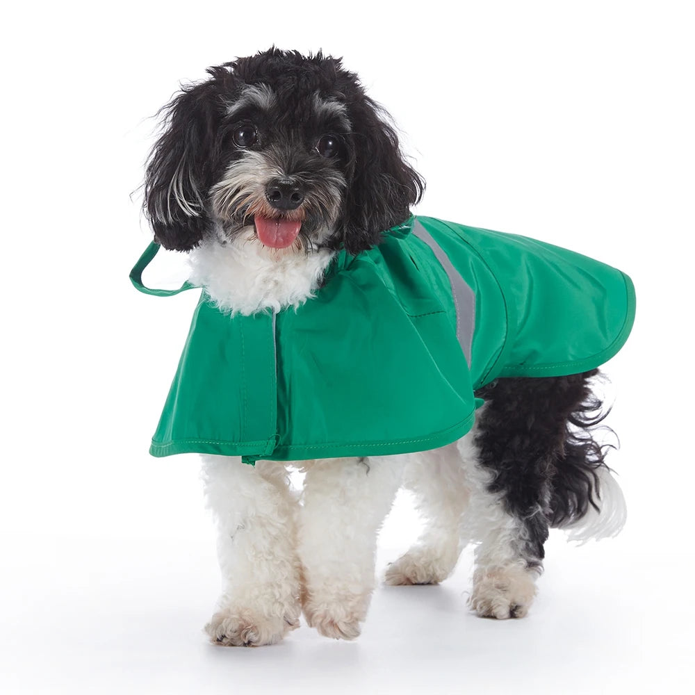 Reflective Dog Raincoat Hooded Waterproof