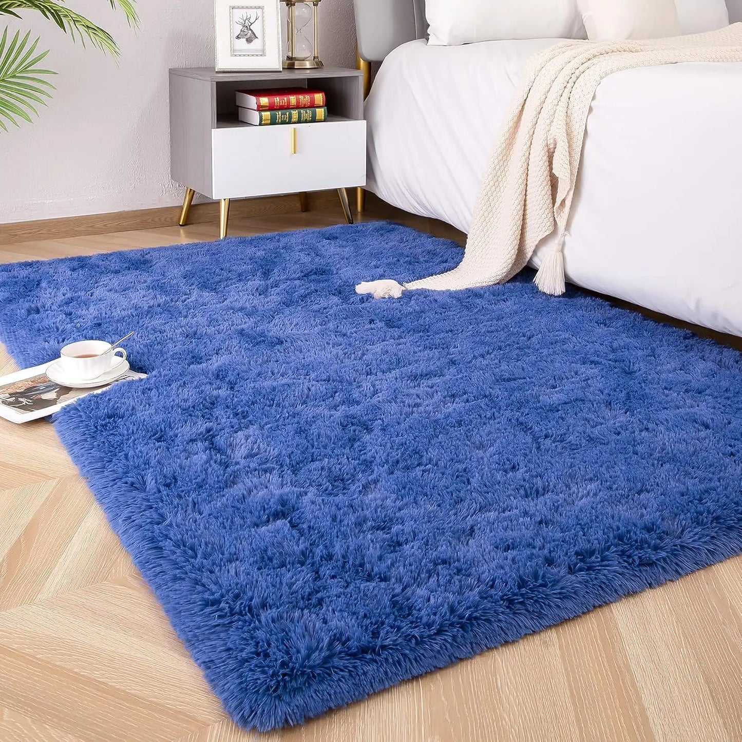 Plush Fluffy Ultra Soft Indoor Area Rug  For Children/ Nursery Rug